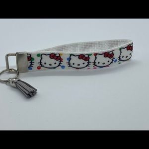 Handmade hello kitty inspired Keychain
